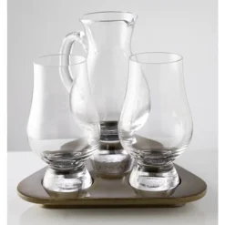 Glencairn Tasting Set Med Handgjord Träplatta -Fina Vinglas glencairnset2
