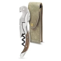 Pulltaps Toledo Vinöppnare Med Läderfodral 6 Pulltaps Toledo Vinöppnare Med Läderfodral -Fina Vinglas oak case